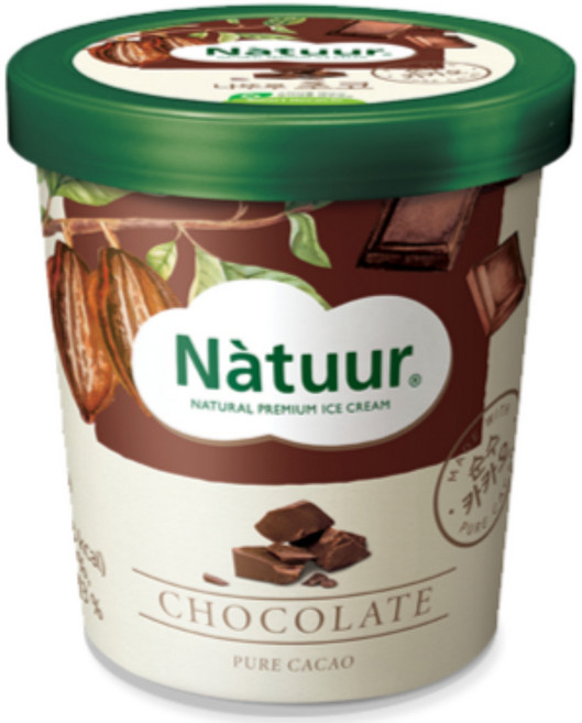 ICE 롯데 나뚜루 초코 파인트, 8개, 474ml