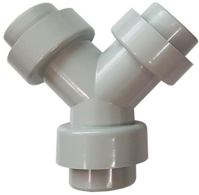 싱크 배수 호스 카플러 일자 Y자스 연결 소켓 씽크 연결대 배수구 2구 3구 싱크대 연결구, 싱크 배수 호스 연결구 Y자, 1개