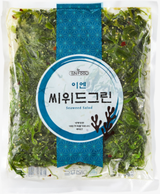 씨위드그린 해초샐러드 이엔 1kg 미역줄기 미역 해초절임 식전 반찬 도시락, 1