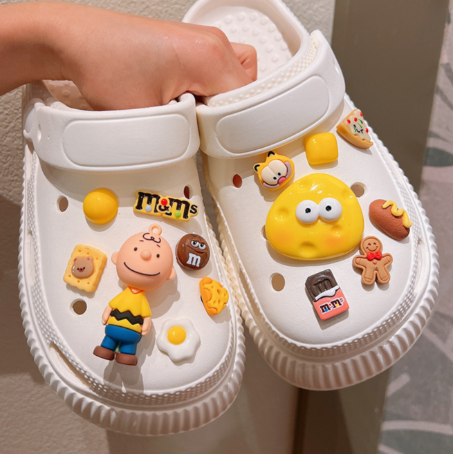 롤링페이퍼 토이캐릭터 실내화 슬리퍼꾸미기 신발 꾸미기 파츠세트