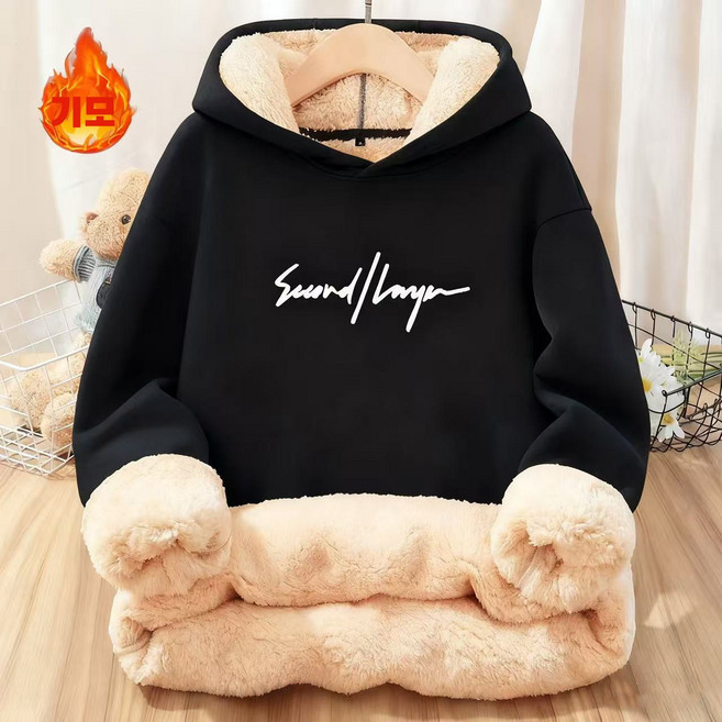 스타일닥터 겨울 캐시미어 남성 후드 주니어 멋스러운 보온 뽀글이 맨투맨