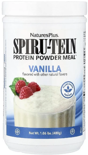 네이처스플러스 단백질 Spiru-Tein 스피루테인 프로틴 바닐라맛 분말 480g - 쿠팡