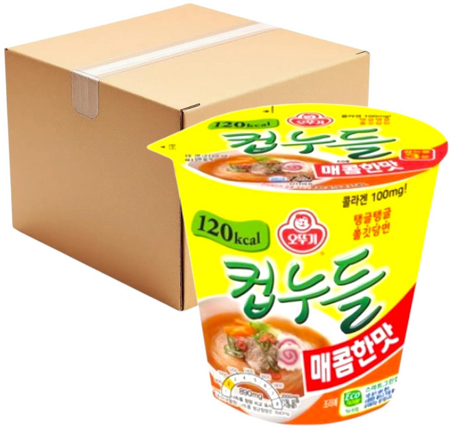 오뚜기컵누들 매콤한맛 작은컵, 10개