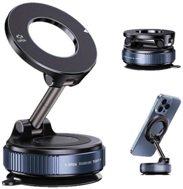 딜리홈 차량용 대쉬보드 거치대 흡착식거치대 차량 핸드폰거치대, 블랙, 1개