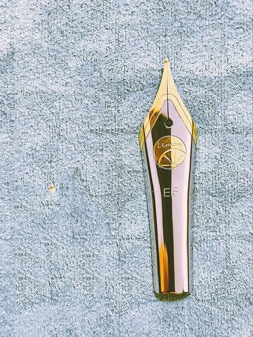 Bock Nib/Majohn/Jinhao/Jinhao/HongDian Nib F/EF/B 만년필 펜용 펜촉 교체 펜촉 예비 펜 펜촉 사무실 연, 04 F, 01 Lemon M1 Silver Gold