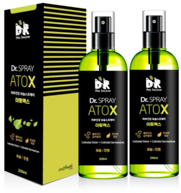 아토엑스 반려동물 저자극 보습 진정 미스트 가려움 아토피 각질 습진 곰팡이 털빠짐케어 바디스프레이, 200ml, 2개 - 쿠팡