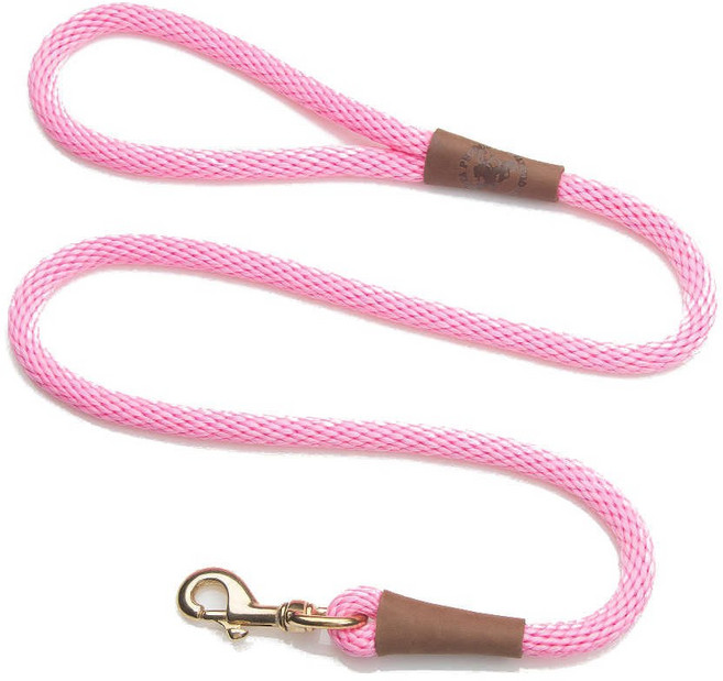 Mendota Pet 슬립 목줄 1cm3 x 리드 in 제조 콤보 1/2 1.2m4피트 ft 강아지 칼라 화이트 6 소형 품종용 8인치 중형, 핫핑크 핫핑크, 0.95cm 1.2m