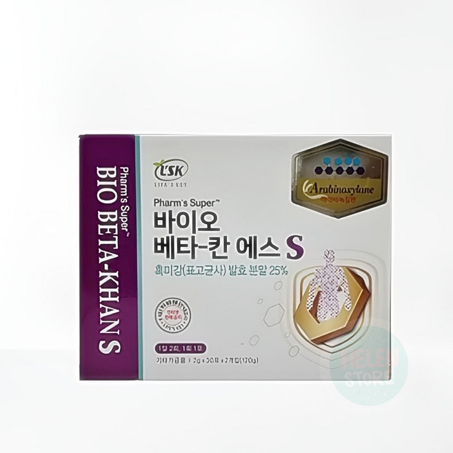 바이오 베타칸 에스 S 60포 한달분 면역다당체 아라비녹실란 베타글루칸 흑미강 표고균사, 1개, 30.1회분