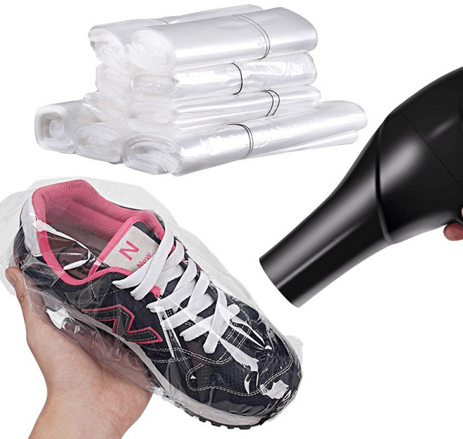 【台灣製造 附發票】雙頭通熱縮膜 包裝膜 收縮膜 塑膠膜 熱縮膜 筒膜 兩頭通 包鞋防護膜, 1個, 寬50cm熱縮膜500g