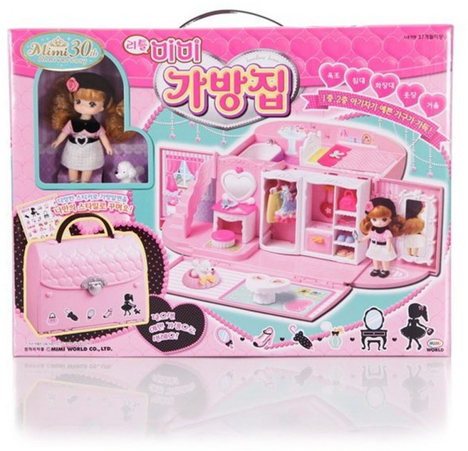 미미 리틀미미 핑크 가방집, 미미월드 [미미] 리틀미미 핑크 가방집