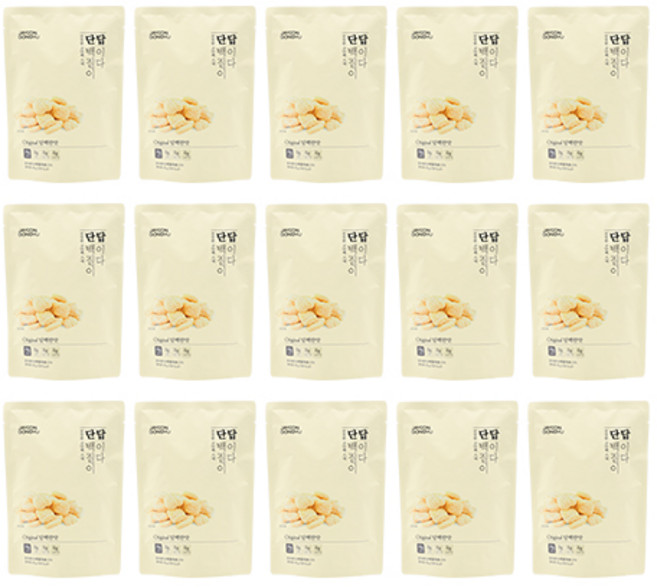자연공유 단백질이 답이다 과자 오리지널 50g, 15개