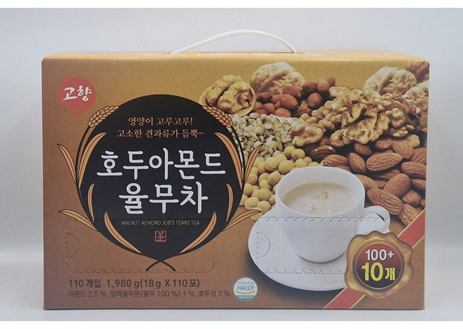 고향 호두아몬드 율무차, 18g, 110개입, 1개