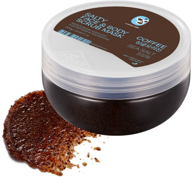 솔테라피 솔티 커피 페이스 앤 바디스크럽 마스크, 300g, 1개