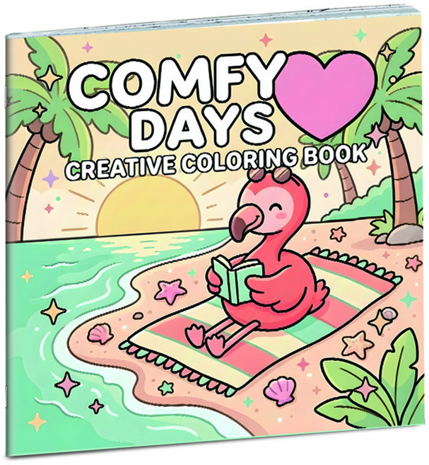 오나데이 아동 귀여운 편안한 테마 색칠놀이 그림책, 아동 도색, 편안한 시간 테마