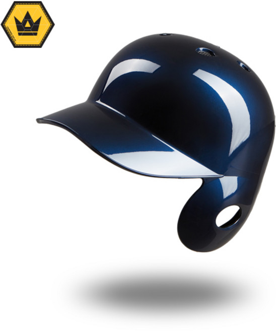 크라운비 랜더스 히어로즈 타자헬멧 야구헬멧 외귀 검투사 선수지급모델, 1개, 유광네이비