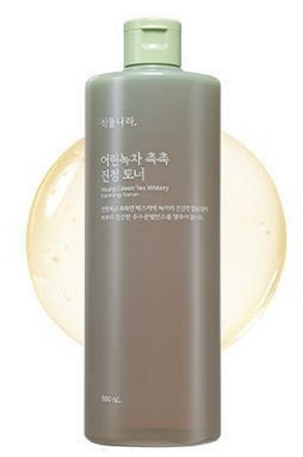 식물나라 어린녹차 촉촉 진정토너 500mL, 1개