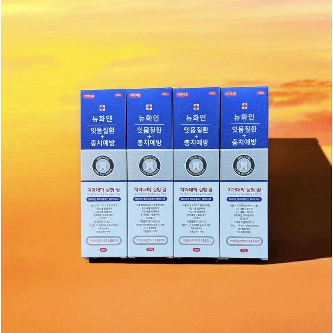 서울대 뉴화인 잇몸질환 충치예방 치약, 200g, 4개