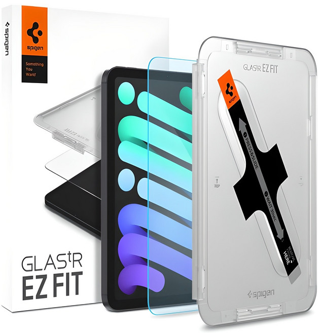 슈피겐 글라스tR 이지핏 강화유리 액정보호필름, 투명, 1개