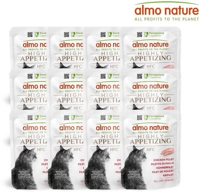 알모네이쳐 하이 에피타이징 습식 고양이 간식, 24개, 50g, 닭안심살