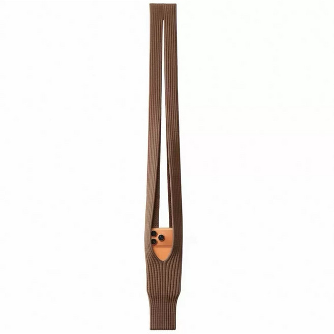 캉쓰 니트 핸드폰 포켓 케이스 파우치 아이폰 크로스백, 1개, 브라운