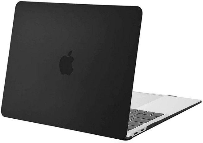 MOSISO 2022년형 MacBook Air 13.3인치 M1 플라스틱 하드 케이스(A1932), 블랙, 1개