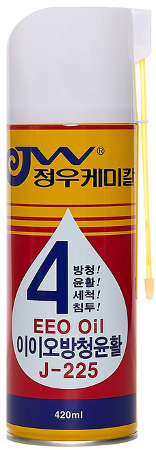 정우케미칼 이이오 방청제 녹방지 윤활제 전문가용 방청윤활제 (j-225 420mL), 1개