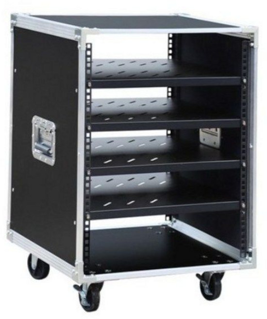 음향장비보관함 이동식 방송장비 항공이동 공연 교회, R.(전면투명도어)12U캐비닛+2구획(70CM)