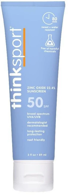 씽크스포츠 Thinksport SPF 50+ 미네랄 방수 선크림, 89ml, 1개, 89ml - 쿠팡