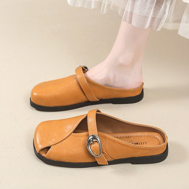 Modern Fashion 여성 편한 스트랩 뮬 샌들 고급스러운 슬리퍼 F36