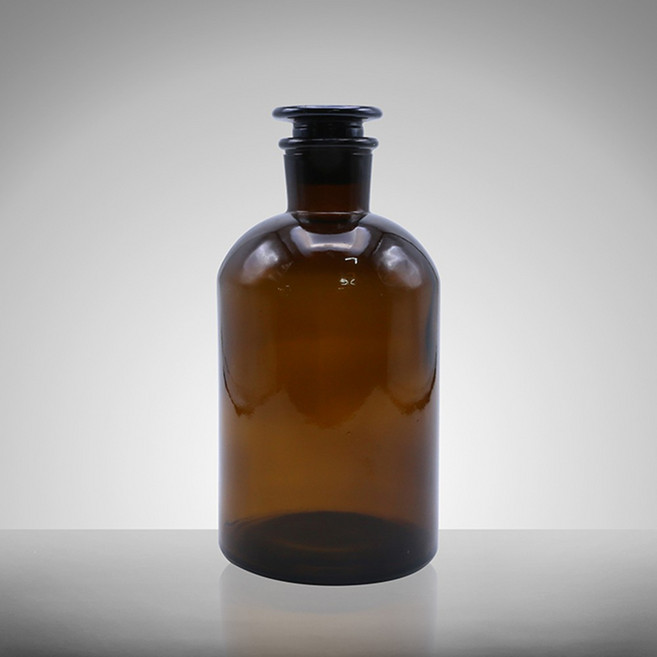 1000ml 갈색유리 광구 시약병 액체 용액 화학실험용기 시료병 고등 보관용기 시료 유리공병 중등 실험실