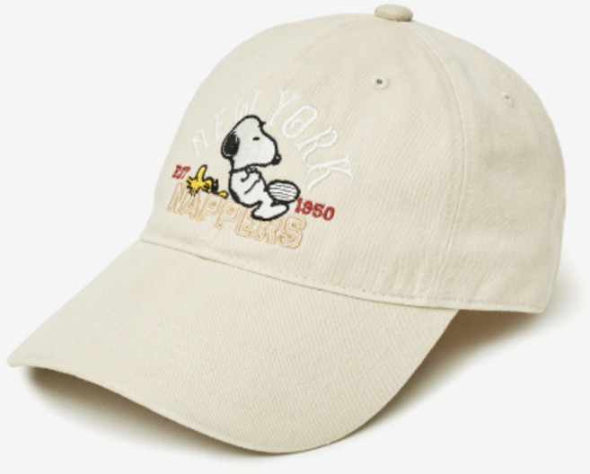 매장정품 브이투 VTWO 뉴욕 스누피 피그먼트 워시드 볼캡 (BEIGE) 5009371435 177103
