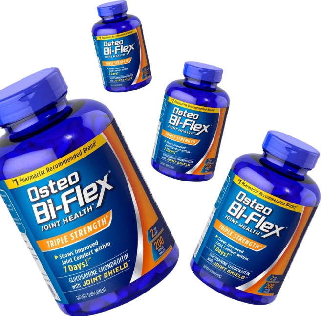 오스테오 바이플렉스 조인트 헬스 트리플 스트렝스 글루코사민 콘드로이친 조인트 쉴드 (Osteo Bi-Flex), 200정, 4개 - 쿠팡
