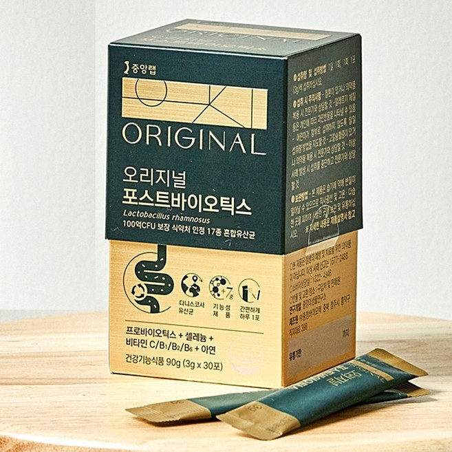 중앙미생물연구소 7중 기능성 유산균 오리지널 포스트바이오틱스 30포, 3g, 30개