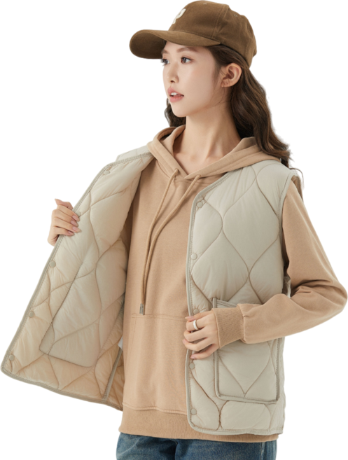 개미상서 여성 초경량 패딩조끼 베스트