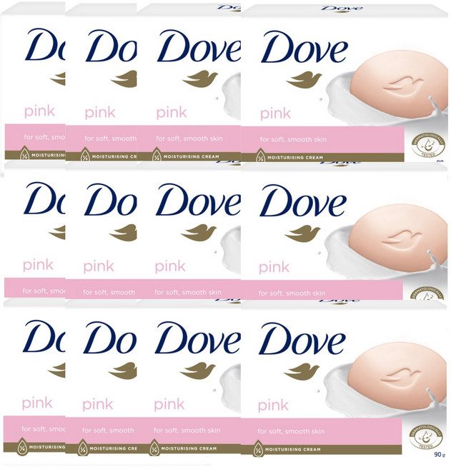 도브 뷰티바 핑크 클렌징비누 90g, 15개입