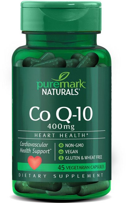 Pure Mark Naturals 輔酶Q10 400mg 素食膠囊, 1個, 45錠