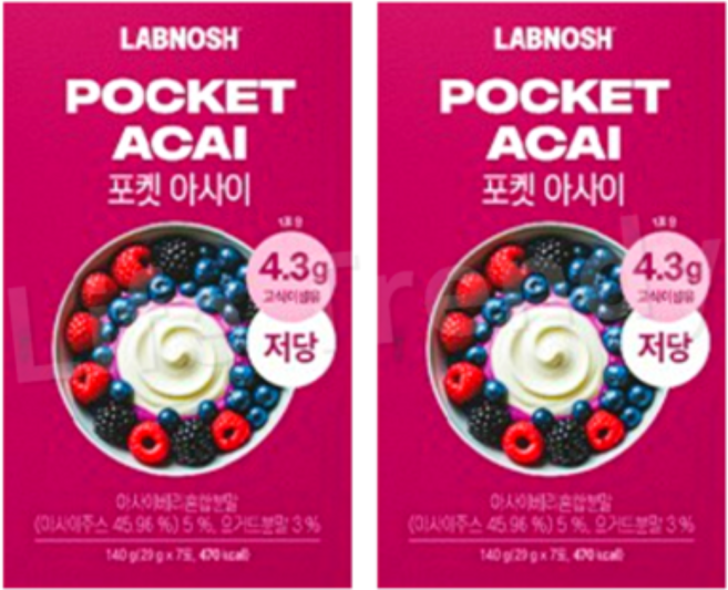 랩노쉬 포켓 아사이, 2세트, 140g