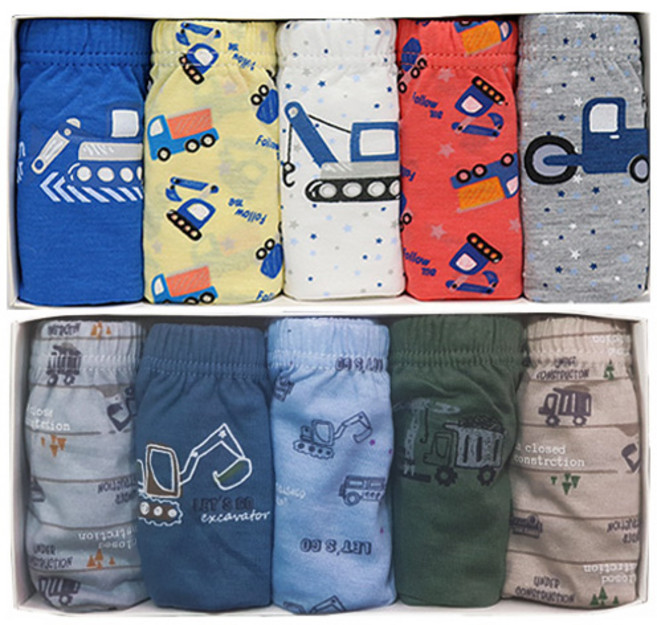 오마샤리프 남아용 특공대 삼각팬티 10종 세트