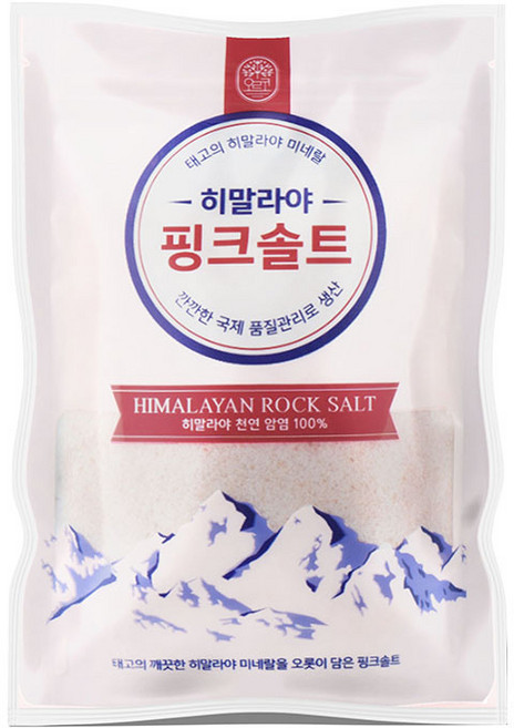 자연미가 히말라야 핑크솔트 (가는 입자) 무게 / 천연 암염 미네랄 소금 시즈닝 양치 반려동물 목욕, 1개, 5kg