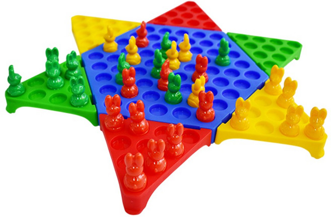 收納式兔子跳棋 （益智桌遊 / 台灣製造）, 1套