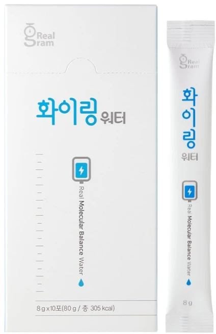 리얼그램 화이링워터 맛있는 레몬맛 수분 포도당 전해질 이온음료, 10회분, 1박스 - 쿠팡