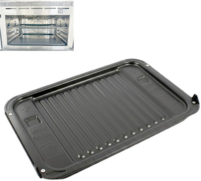 LG 정품 디오스 오브제컬렉션 광파오븐 사각 구이전용 팬 가로 438 세로 282, 사이즈 438×282