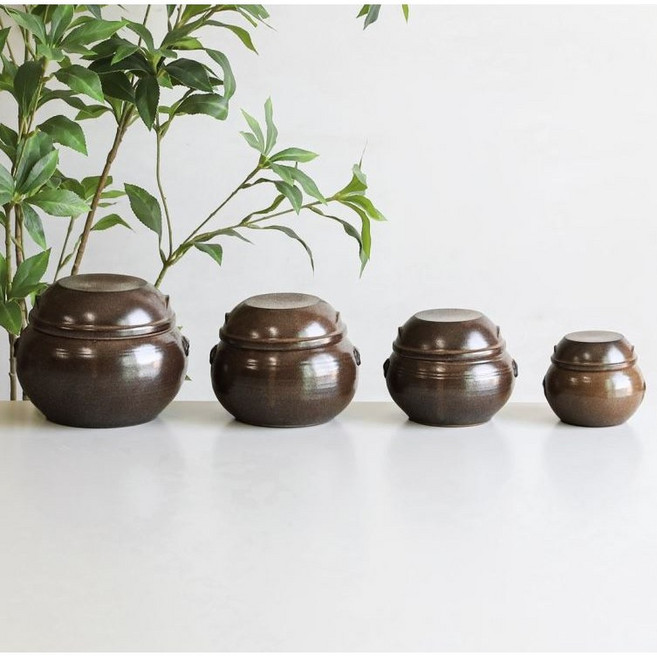국산 미니 옹기 소품 현관 소금 항아리 작은 단지 양념통 4size, 1개