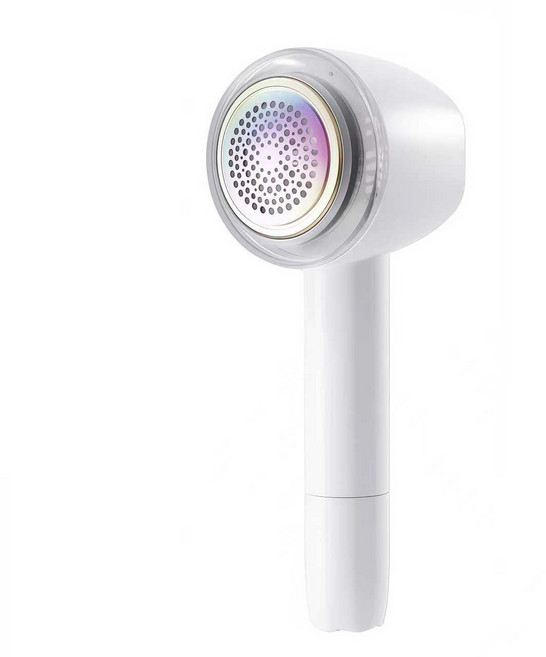 인플리바타 6중날 세탁소 휴대용 충전식 돌돌이 보풀제거기 먼지 제거 2in1, 화이트