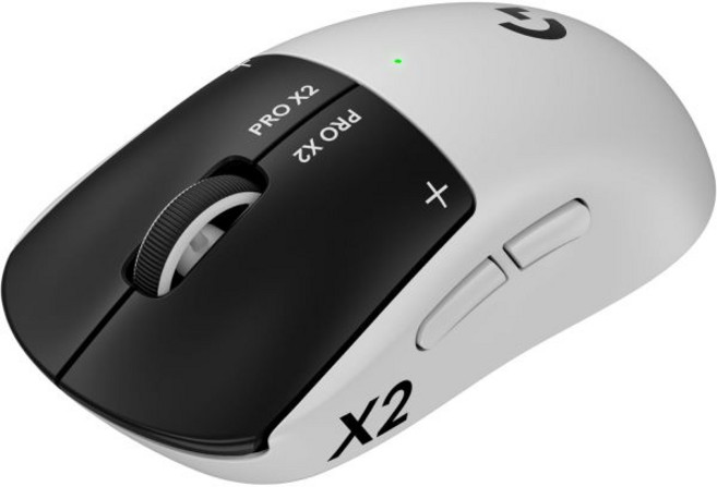 로지텍 PRO X2 슈퍼스트라이크 라이트스피드 무선 게이밍 마우스 초고속 성능 초경량(61g) 맞춤형 클릭 햅틱 USB-C 충전 PC/Mac/노트북 호환 - 화이트, 로지텍 PRO X2 슈퍼스트라이크 라이트스피드 무선 게