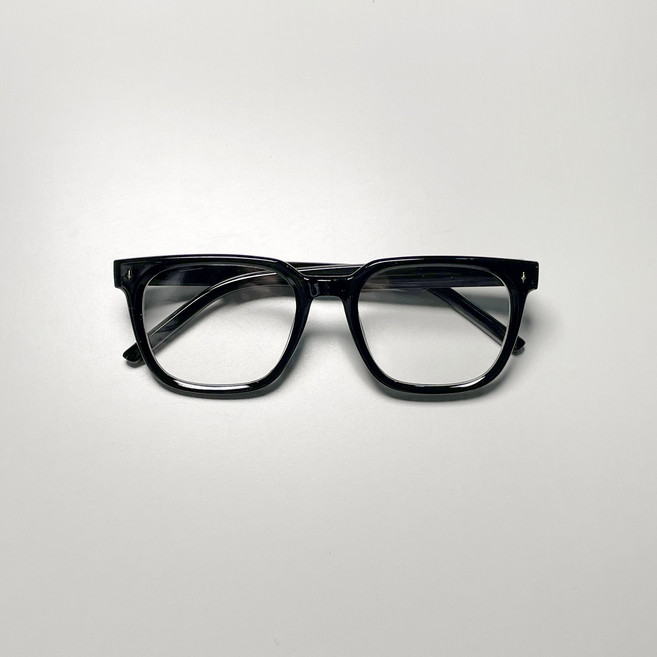 블랙 사각 볼드 뿔테 안경 남녀공용