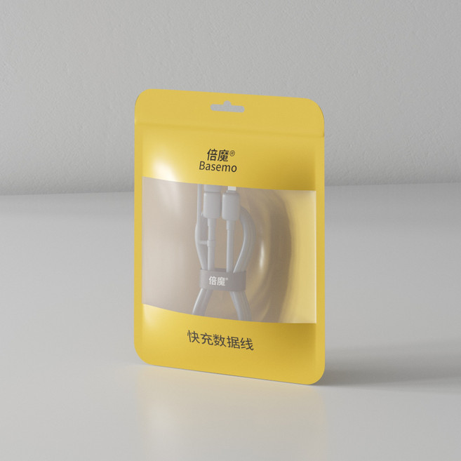 倍魔 65W 適用 三星 PD快充 附贈收納綁繩, 1個, 北歐灰,二合一