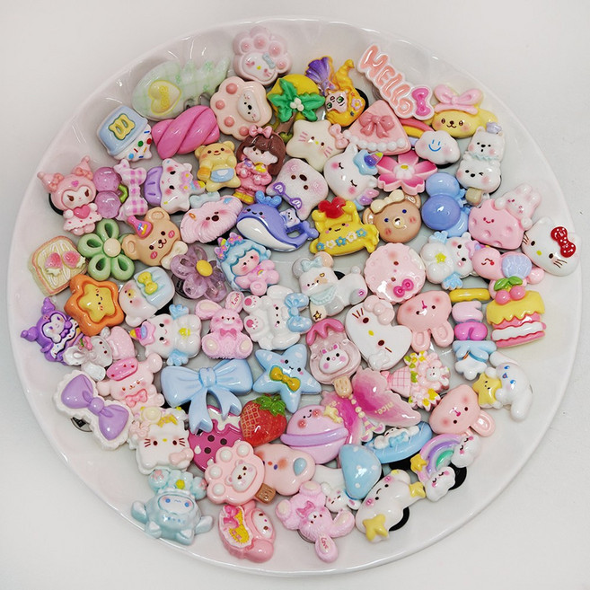 폼폼스타 귀여운 파츠 35종 세트 신발악세사리 DIY 꾸미기 파츠