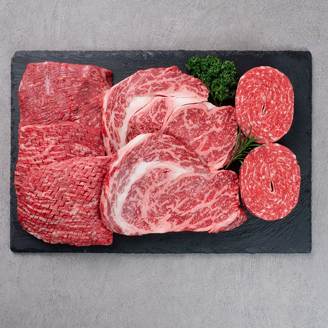 [한성가횡성한우]정품 횡성한우 1++등급 명품프리미엄 혼합세트 4호 2.8kg(등심 700g 불고기 700g 국거리 700g 산적 700g), 1개
