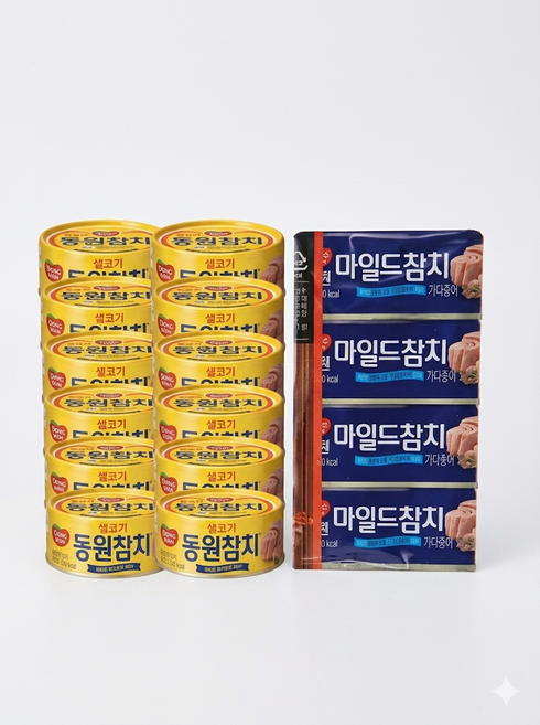 11번가/라이트스탠다드참치85g 12개 마일드참치90g 4개, 16개